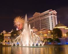 Bellagio Fountains, Las Vegas. The song that was played for the light show we watched was just for me -- "Your Song" by Sir Elton. So excited!