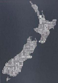 Coolest new Zealand map!