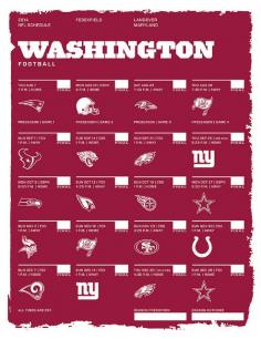 Washington 2014 NFL Schedule