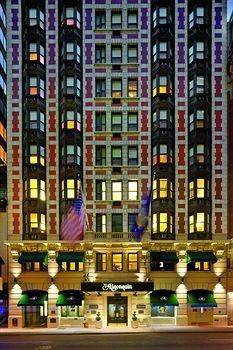 Algonquin Hotel, NYC [59 West 44th Street · New York, New York 10036 USA],  designed by architect Goldwin Starrett.  Opened in 1902.  Designated a NYC historic landmark.  Home to the literary-famous Algonquin Round Table.