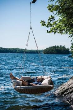 Swinging Couch Provides the Ultimate Relaxation in Nature - My Modern Met