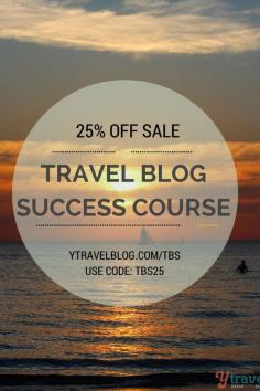 Want a life of travel? Travel blogging could be the thing to help you. But, it's not as easy as it looks.  Take advantage of the special price for this course ending today.