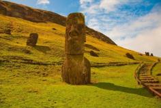 The famous and mysterious Moai Statues in Easter Island... the most remote inhabited place on Earth!