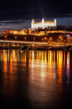 
                    
                        Bratislava Castle after dark, Slovakia
                    
                