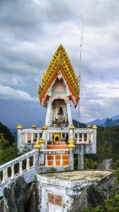 Definitely worth the climb: The Tiger Cave Temple in Krabi, Thailand.