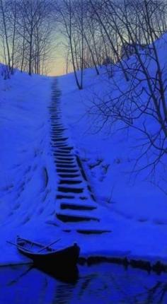 
                    
                        Snowy steps at Twilight ~ by Alexei Butirskiy
                    
                