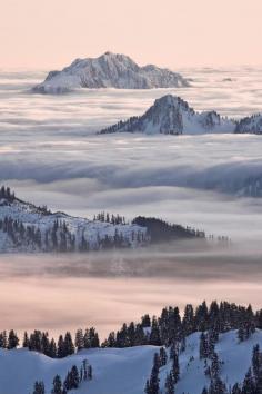 
                    
                        0rient-express:  North Shore Mountains above the clouds from Garibaldi Park | by Christopher Barton.
                    
                