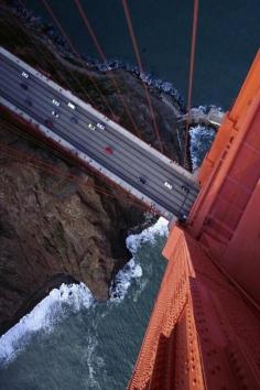
                    
                        Golden Gate Bridge in San Francisco. What a perspective!
                    
                