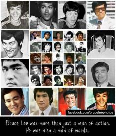 
                    
                        Bruce Lee was more than just a man of action. He was also a man of words...
                    
                