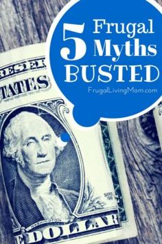 
                    
                        Maybe you’ve been trying to live a frugal lifestyle for a while but you don’t feel like you’re saving any money, or maybe you’re so stressed out about saving money that you’re not enjoying life. Some of the advice you've read may be misleading. Let us bust these five frugal myths for you!
                    
                