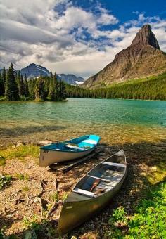 
                    
                        The Call of the Wild, Swiftcurrent Lake in Glacier National Park, USA...
                    
                