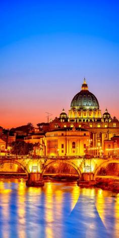 
                    
                        Amazing Night View of St. Peter's cathedral in Rome, Italy   |    15 Most Colorful Shots of Italy
                    
                