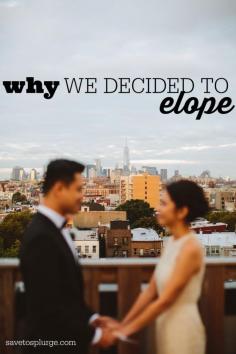 
                    
                        I always thought I would have an outdoor wedding with rolling hills. Who knew I would elope? Why we chose to elope is pretty simple...
                    
                