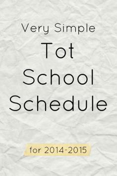 
                    
                        If you're busy and don't know how you're going to teach your toddler anything new on a daily basis, try out this simple tot school schedule. It takes minutes to fill out and only minutes to teach your child each day.
                    
                