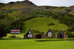 
                    
                        Traditional Icelandic sod houses. Guide to Iceland.
                    
                