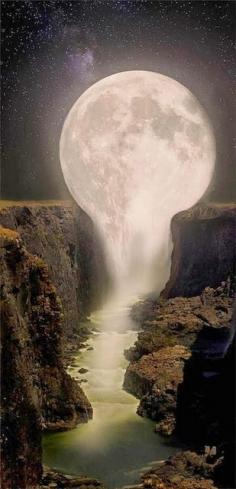 
                    
                        Moon Over Waterfall - Gorgeous !
                    
                