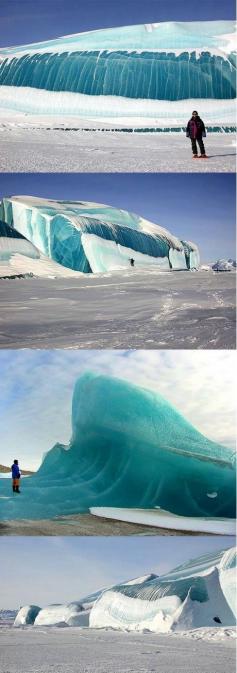 
                    
                        "Frozen wave in Antarctica" - so gnarly!
                    
                