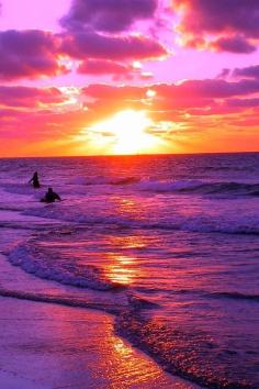 
                    
                        A beautiful pink and purple sunset
                    
                