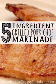 
                    
                        {Five Ingredient} Grilled Pork Chop Marinade - an easy and cost-effective way to grill some tasty pork chops! Delicious and so easy to make.
                    
                