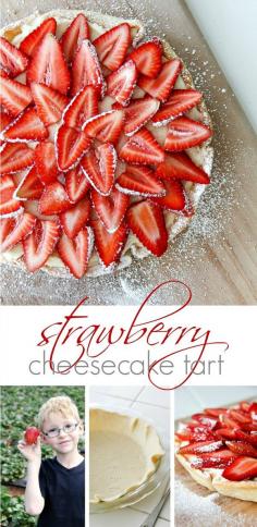 
                    
                        A delicious strawberry cheesecake tart
                    
                
