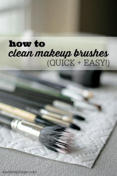
                    
                        Learn how to clean makeup brushes without any special cleaners. You might already have something just as good in your house!
                    
                