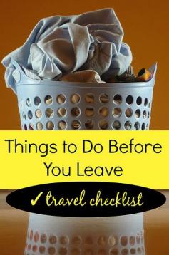 
                    
                        A Travel Checklist: Things to Do Before You Leave | www.everintransit...
                    
                