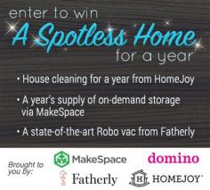 
                    
                        virl.io/COOgnZHS Enter to win. • $500 in Homejoy credit • $500 in MakeSpace credit • One iRobot Roomba 770 Vacuum Cleaning Robot - Sweepstakes closing date is 11:59 PM EDT on April 27, 2015.
                    
                