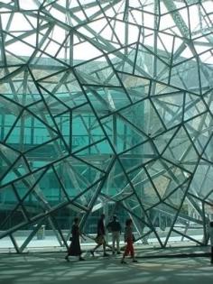 federation square in melbourne, australia #places to #travel
