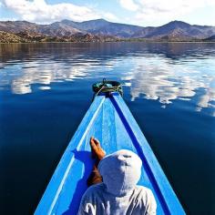 
                    
                        Can you believe that is the #Ocean! Serene stillness exploring #Komodo national park in #Indonesia. #nature #sailing
                    
                