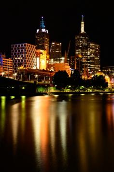 Night Lights from Southbank in Melbourne, Australia -ShazB