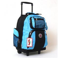 FREE SHIPPING 18" Rolling Backpack Colors: Black, Royal Blue, Sky Blue, Pink, Red, Khaki, Gray, Yellow These are great for School or Travel as a carry on. Free Bonus with each bag: A matching a small zipper change wallet attached to the bag Product Features: Dimensions 18" x 13" x 7.5 Retractable pulling handle Made of Durable 600 Danier Polyester Main Compartment is 18" x 13" x 7" dual zipper closure that you can also put a small lock on to secure it. This would be a great section for books or you can put your laptop in here all you would need will be a laptop sleeve 2 zipper side pocket each 8.5" x 6" x 1.5" with Mesh pocket on the outside for bottles etc Dual Wheels on each side that are 1.5" wide to insure stability while rolling the case. You also have a flap that opens down to close the wheels so if you have the backpack on your back the wheels would not bother you. The shoulder strap is padded and it is 2.5 inches wide When the handle is open the total height of the pack is 3 FT. All the Handle & wheel pieces are Bolted to the Frame they will not come apart. Great clasps on top to clip on another bag to roll that as well On the front you have 2 pockets for your essentials for daily use Pen Holder, MP3 holder, key clip Etc.
