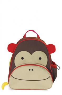 This adorable Monkey backpack is ideal for little ones who are always on the go. It will easily hold all of your little one's essentials, with an insulated front pouch that's ideal for snacks and a side pocket for a drink. Inside there are extra pockets for pencils and other travel necessities. The padded straps keep shoulders comfy and it's finished with an easy-to-clean lining. There's also a handy write-on name tag inside. Bag Dimensions: H9 x W8 x D3cm.