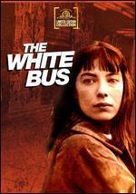 Lindsay Anderson and Shelagh Delaney's THE WHITE BUS is a surrealistic film about a secretary who takes a strange trip, part of which takes place on the eponymous vehicle. The nameless girl has a seemingly dull life, which is interrupted by periodic flights of fantasy involving suicide, recreations of paintings, and pieces of meat that suddenly run blood-run. Between these fantasies are the details of her real life, especially as she begins a journey home to visit her family. She encounters a wide variety of people - a teen-ager exceedingly angry that his rubgy team has lost a match, a young man who proposes marriage, a lord mayor who enjoys feeling her leg - as she travels to locations ranging from a community center and a public library to a natural history museum and a civil defense demonstration. Along the way, the girl maintains a facade of passivity, even when events become quite surreal, as when all of her traveling companions turn into human dummies during the civil defense drill. At the end of the film, she enters a restaurant and eats dinner while the owners pile chairs on the tables around her, obscuring her from view and complaining about the never-ending pace of work.