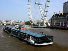 This lunch cruise and EDF Energy London Eye package is perfect for those who want to make the most of their day in the capital. You will enjoy a wonderful three course lunch cruise on a luxurious vessel which creates the perfect atmosphere for guests to indulge and relax whilst experiencing some of the best views of London from the Thames. Followed by a flight on the EDF Energy London Eye. At 135 metres, The London Eye is the world's tallest observation wheel, with 40 kilometre panoramic views on a clear day. New to the EDF Energy London Eye is the groundbreaking 4D film which features theatre effects, such as wind, bubbles and mist, to make the 4th dimension. This short film takes place in County Hall and is about a girl struggling to see the landmarks of London, until she rides the EDF Energy London Eye. You will receive two vouchers to take part in your experience, one for the lunch cruise and one for the EDF Energy London Eye. The lunch cruise boards at 11.45 am or 12.30pm at the Embankment Pier and you can choose to experience the Eye before or after your lunch cruise, time slots for the EDF Energy London Eye are available on a half hourly basis. Before boarding the EDF Energy London Eye you will need to exchange one of your vouchers for EDF Energy London Eye tickets in the County Hall ticket office. If you would like to visit the 4D Experience before your flight, we would advise you to check in 45 minutes before your flight time, alternatively you can visit at your leisure after your flight on the EDF Energy London Eye. We recommend that you book a date for the lunch cruise before booking the EDF Energy London Eye. Please note the London Aquarium is next door to the EDF Energy London Eye.