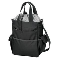 The Activo water-resistant tote has a fully insulated compartment that provides plenty of room for your food and drink items. The tote's exterior is made of durable polyester and the interior is made of heat-sealed PVC for no leaks. All materials used exceed federal and state safety regulations, so you can be assured the Activo is safe. The Activo is ideal for the beach, sporting events, or long trips in the car. It can also be used for transporting cold items to and from parties, or frozen goods home from the store. Spacious pockets provide additional storage and convenience. Dimensions: 16"L x 6"W x 14"H Order yours from Brookstone today!