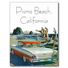 Postcard. Vintage retro image on this Postcard with a great mid-century car at the beach front. stylize this postcard to promote your event! Prior to Placing your order, please double-check the displayed sample, both front & the back to make sure your changes appear exactly as you want them to. What You see on the displayed sample is what will be printed. Also, By using the CUSTOMIZE IT option, you can add additional text areas to the front & /or back of this postcard design. Enjoy Life & Thank You for Visiting!