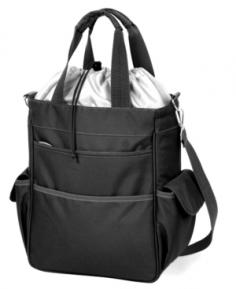 The Activo water-resistant tote has a fully insulated compartment that provides plenty of room for your food and drink items. The tote's exterior is made of durable polyester and the interior is made of heat-sealed PVC for no leaks. All materials used exceed federal and state safety regulations, so you can be assured the Activo is safe. The Activo is ideal for the beach, sporting events, or long trips in the car. It can also be used for transporting cold items to and from parties, or frozen goods home from the store. Spacious pockets provide additional storage and convenience. Dimensions: 16"L x 6"W x 14"H Order yours from Brookstone today!