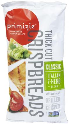 When my wife Lisa and I started our restaurant and catering business, culinary creativity and the passion for all foods that could be uniquely different in style, taste, texture and usability were our inspirations. This same culinary drive and spirit is how Primizie (Pri' mit tsje) Crispbreads were created. Primizie Crispbreads are a true chef created snack. They are an addictive, flavor forward, thick cut specialty chip with a distinctive crunch. Primizie Crispbreads are great for snacking ontheir own or pair perfectly with just about any dip or spread imaginable. Visit our website to find great recipes and learn more about our chef created crispbreads. We hope you enjoy them as much as out family, friends and customers have over the years. Mark + Lisa( Primizie Founders ) Minimal Ingredients / All Natural / No MSG / No Artificial Flavors or PreservativesVegan / Corn Free / Cholesterol Free / No Trans Fat