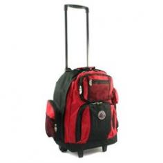 Travel just like the pros do! Take the weight off your shoulders, this classic backpack comes conveniently equipped with wheels. Whether you are loaded down with books or heading for an overnight trip; this versatile backpack, with its spacious main compartment and front organizer pocket, is the perfect way to get around with ease. A combination of street style and comfortable carrying. FAA approved as a carry-on size. Product weight is 4.55 lb.