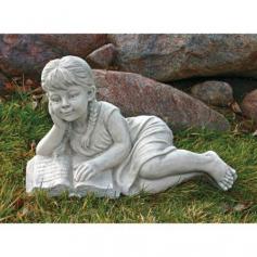 Great sculpture for book lovers and writers Perfect for gardens, lawns, and entryways Made of durable designer resin Superbly realistic detailing in a faux stone finish Dimensions: 18.5W x 9D x 10.5H inches About Design Toscano: Design Toscano is the country's premier source for statues and other historical and antique replicas, which are available through the company's catalog and website. Design Toscano's founders, Michael and Marilyn Stopka, created Design Toscano in 1990. While on a trip to Paris, the Stopkas first saw the marvelous carvings of gargoyles and water spouts at the Notre Dame Cathedral. Inspired by the beauty and mystery of these pieces, they decided to introduce the world of medieval gargoyles to America in 1993. On a later trip to Albi, France, the Stopkas had the pleasure of being exposed to the world of Jacquard tapestries that they added quickly to the growing catalog. Since then, the company's product line has grown to include Egyptian, Medieval and other period pieces that are now among the current favorites of Design Toscano customers, along with an extensive collection of garden fountains, statuary, authentic canvas replicas of oil painting masterpieces, and other antique art reproductions. At Design Toscano, attention to detail is important. Travel directly to the source for all historical replicas ensures brilliant design.