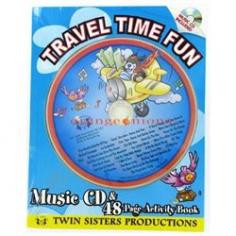 Kids can have fun and learn at the same time! This 48-page travel-size book is perfect to take-along on family car trips! By Twin Sisters Productions.