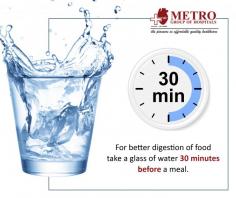 #Health tip of the Day
For better #digestion of food take a glass of water 30 minutes before a meal.
https://goo.gl/bGDZZE