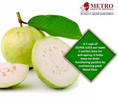 #Health tip of the Day
2 Cups of #GUAVA JUICE
per week is perfect dose for anti-ageing. It helps keep our #brain functioning positive by maintaining good blood flow.
https://goo.gl/mO1MoG