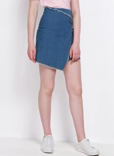 Fashion Irregular Mini Denim Skirt