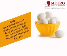 #Egg are good source of protein as well as vitamin A. eat one to two eggs daily in breakfast to fulfil the need of #vitamin A in the body. http://bit.ly/2lknlze