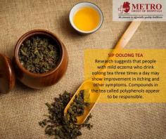#Sip Oolong Tea
Research suggests that people with mild eczema who drink #oolong tea three times a day may show improvement in #itching and other symptoms. Compounds in the tea called #polyphenols appear to be responsible.
https://goo.gl/eBT46t