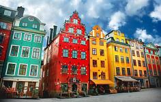 Stockholm, Sweden, Colorful architecture