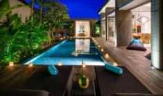 The villa multiple is a gorgeous enclave in Bali’s hip Seminyak, combining the luxury and privacy of two 3-bedroom and two 4-bedroom modern family pool villas. Book with Villa Getaways.
