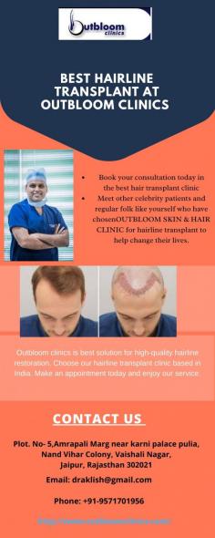For sufferers of hair loss who have insufficient donor hair follicles then a hairline transplant is solution that will work. 