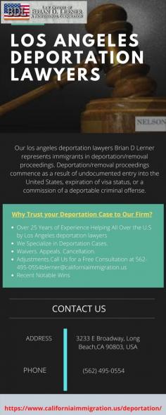 Are you looking for reliable los angeles deportation lawyers,USA? So, visit Brian D Lerner lawyer of 25 years experience.
For more info visit us : https://www.californiaimmigration.us/deportation/